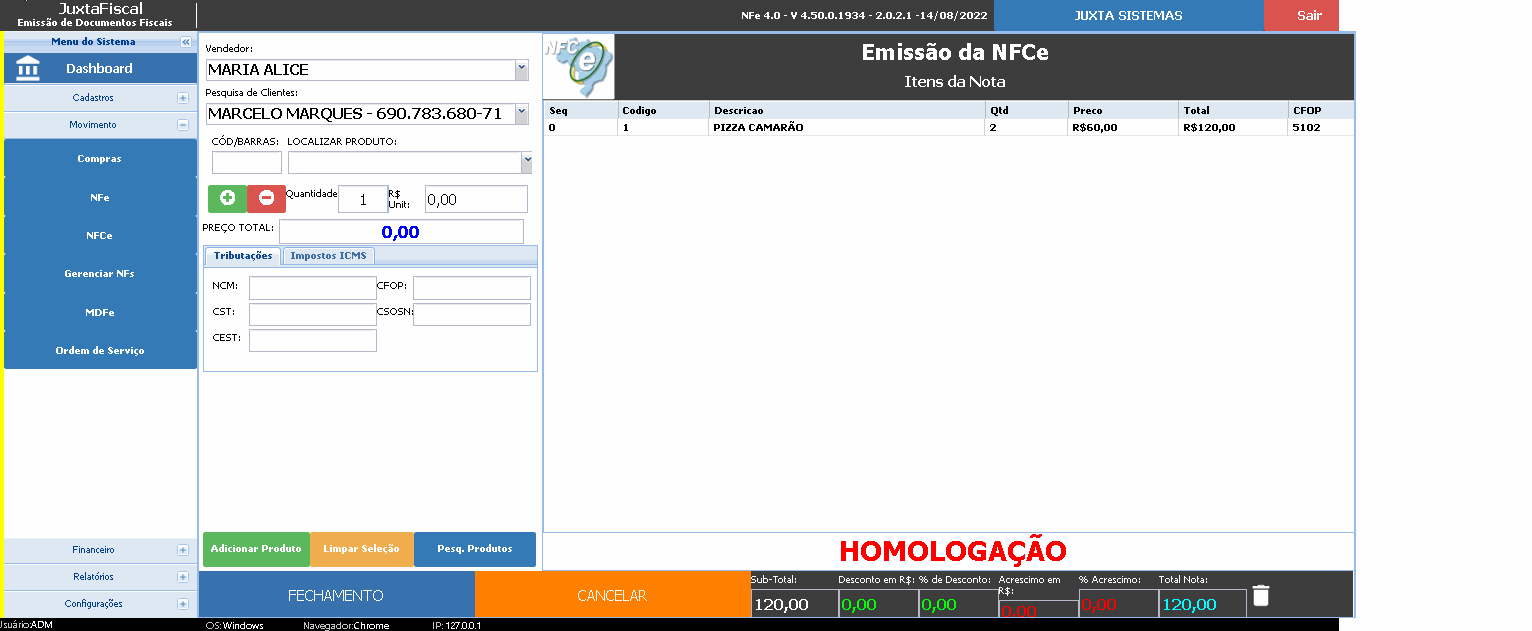 Trabalhe e emita cupons de forma simples